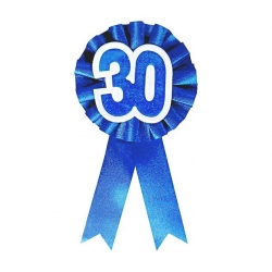 Kotylion niebieski 30 lat (trzydziestka)